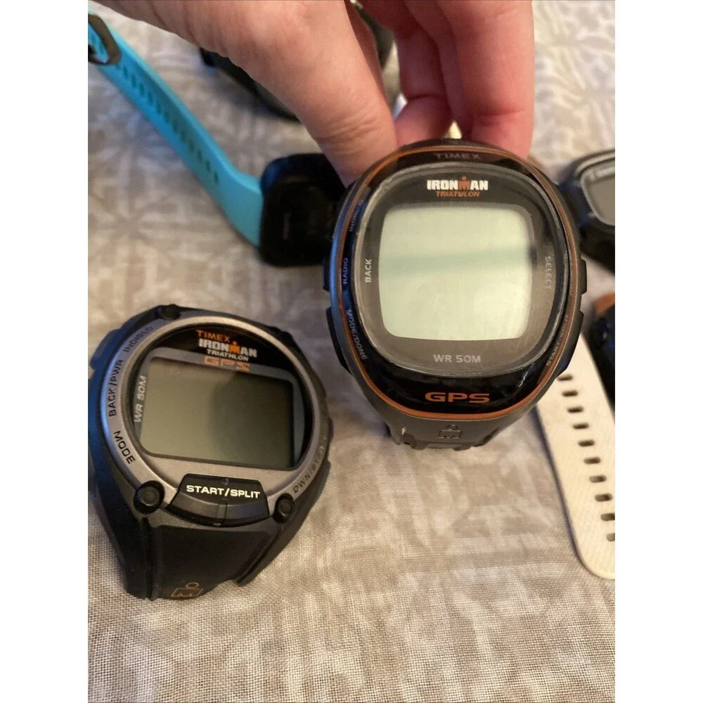 10 Garmin and Timex Ironman Smartwatches Lot